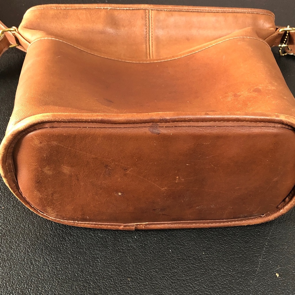 Vintage Coach Bleeker Feeder Bucket Bag British Tan Crossbody Shoulder - Picture 15 of 15